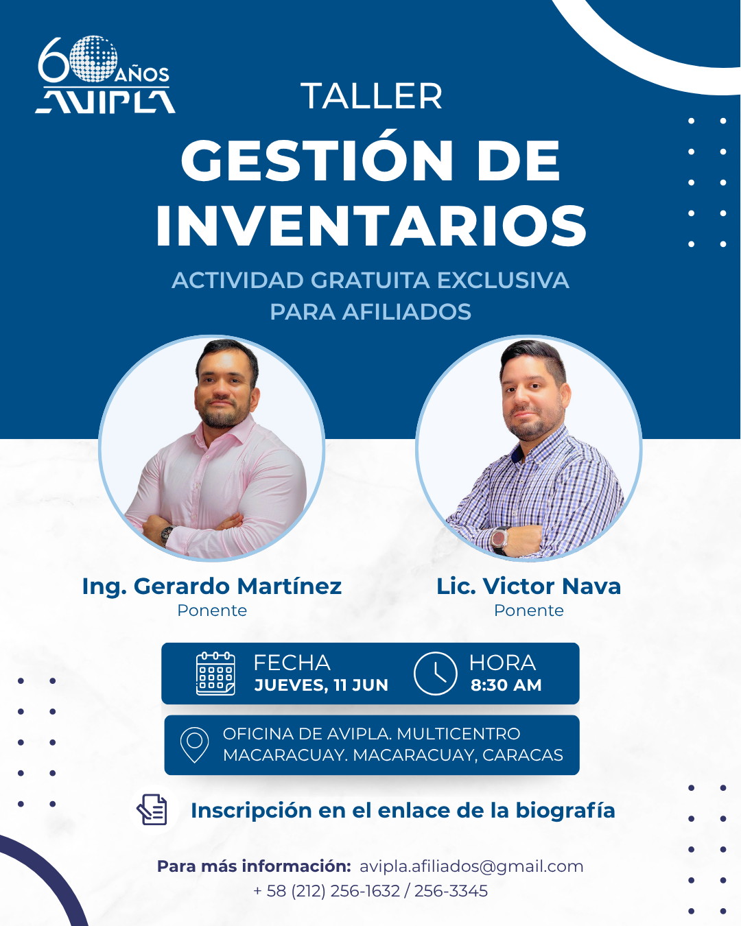 Taller gratuito para afiliados de AVIPLA